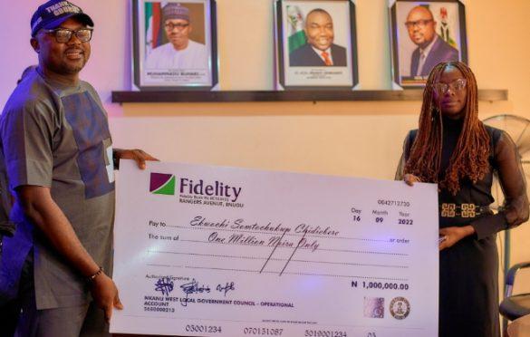 ENUGU: Nkanu West Council Chairman, Ejim, gifts student from council who scored 9As in WASSCE One million naira